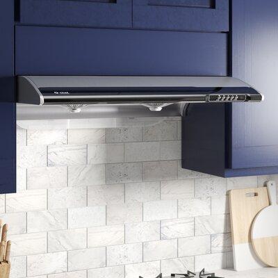 Hauslane 30" 400 CFM Ducted Under Cabinet Range Hood in Stainless Steel in Gray, Size 10.0 H x 30.0 W x 22.0 D in | Wayfair KU-IPES-HMK1
