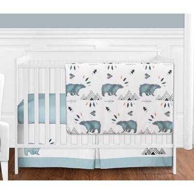 Sweet Jojo Designs Bear Mountain 4 Piece Crib Bedding Set Polyester | Wayfair BearMountain-Crib-4