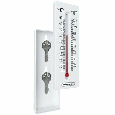 WYZworks Hide a Key Thermometer Safe Box in White, Size 8.1 H x 3.6 W x 1.0 D in | Wayfair WYZ-HID-THRMTR