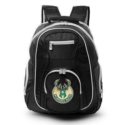 Black Milwaukee Bucks Trim Color Laptop Backpack