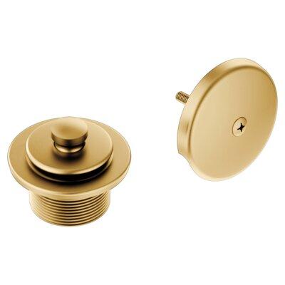 Moen Push-N-Lock Metal Tub & Shower Drain Kit w/ 1-1/2 Inch Threads in Yellow | 3.5 H x 1.75 W x 1.75 D in | Wayfair T90331BG