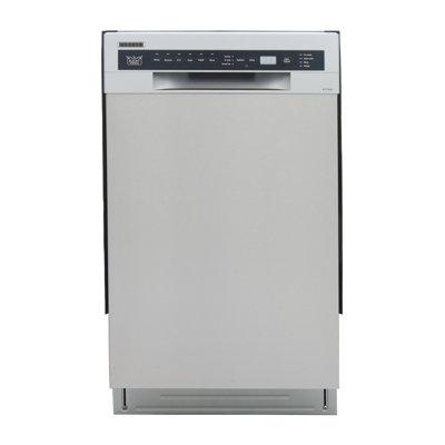 Kucht Professional 18 in. Front Control Dishwasher w/ Stainless Steel Tub & Multiple Filter System in Gray | 32.4 H x 17.6 W x 22.6 D in | Wayfair