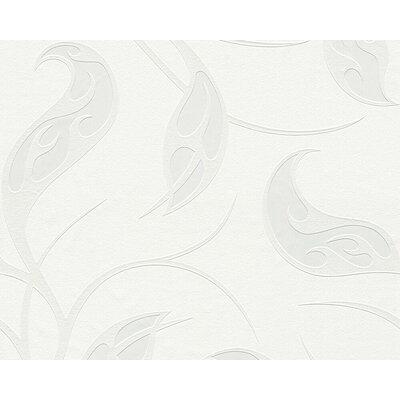 Ivy Bronx Charette Digital 33' x 21" Floral & Botanical Wallpaper Roll in White, Size 21.0 W in | Wayfair C597903C8E594923BFE0385CF4C575DE
