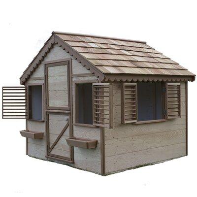 Canadian Playhouse Factory Little Alexandra 6.17' x 6' Playhouse Wood in Brown/Gray | 73 H x 72 W x 72 D in | Wayfair LAC66