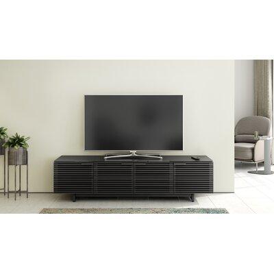 BDI Corridor TV Stand for TVs up to 85" Wood/Glass/Metal in Gray | Wayfair 8173 CRL