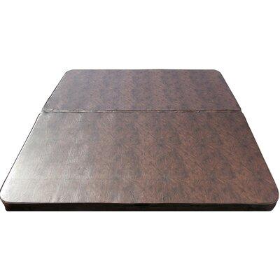 Futura Covers Tapered Custom Spa Cover in Red/Brown | 5 H x 80 W x 80 D in | Wayfair 5in80x80R8Mahog