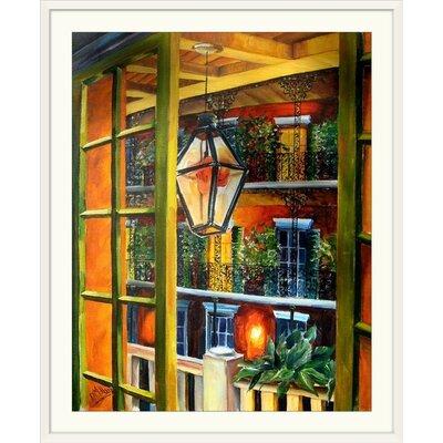 Charlton Home® 'View from a French Quarter Window' by Bebe Painting Print | 28 H x 24 W x 1 D in | Wayfair 661220F608A843729A6326A718B9BB34