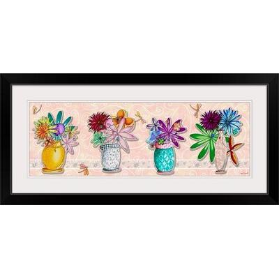 Harriet Bee 'Flower Pot Set' by Shallenor Graphic Art Print in Black | 24 H x 56 W x 1 D in | Wayfair 58874587A62A43BF90031204BF8E61CF