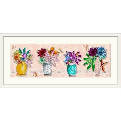 Harriet Bee 'Flower Pot Set' by Shallenor Graphic Art Print in Black | 24 H x 56 W x 1 D in | Wayfair D3BD54181F7948A0B6B0B9A04C4CC9EA