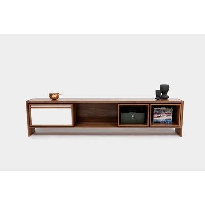 ARTLESS Low Units Solid Wood Recessed Wall Shelf Wood in Brown | 22 H x 94 W x 16 D in | Wayfair A-U-WU-L-WH