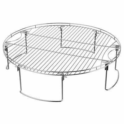 Mr. Bar-B-Q Large Round Cooking Grate w/ Folding Legs in Gray, Size 7.1 H x 26.1 W x 25.9 D in | Wayfair 194557