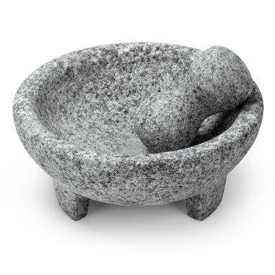 Vasconia 4-Cup Granite Molcajete Mortar & Pestle in Gray | 3.4 H x 7.9 W in | Wayfair 5031764