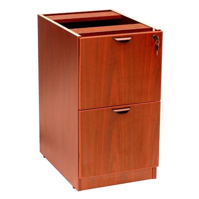 Boss Office Products N176-C Full Pedestal File/File in Cherry