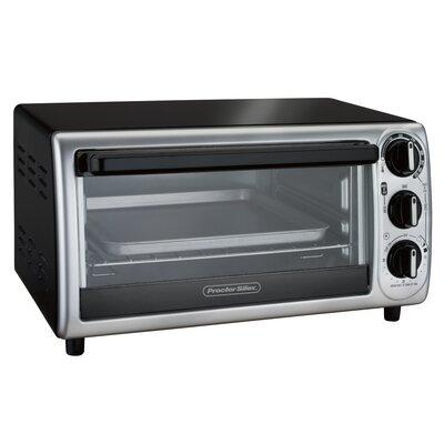 Proctor Silex Modern 4 Slice Toaster Oven in Black/Gray | 8.25 H x 14.75 W x 11.5 D in | Wayfair 31122PS