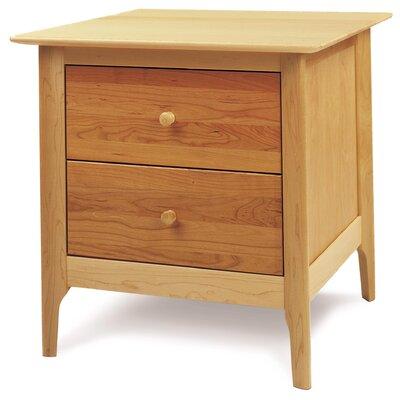 Copeland Furniture Sarah 2 Drawer Nightstand Wood in Brown | 24 H x 24 W x 24 D in | Wayfair 2-SRH-20-02