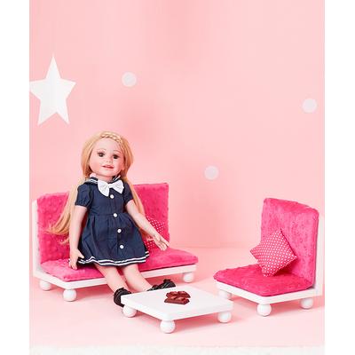 Olivia's Little World Doll Accessories - Little Princess Pink Lounge Set for 18'' Doll