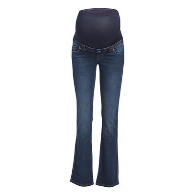 Times 2 Women's Denim Pants and Jeans Dark - Dark Over-Belly Maternity Bootcut Jeans