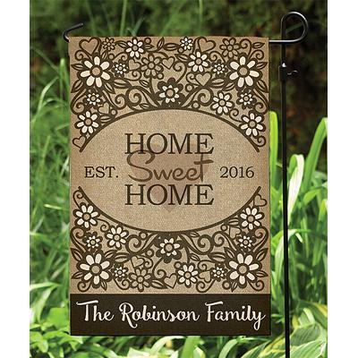 Personalized Planet Garden Flags - Home Sweet Home Personalized Garden Flag