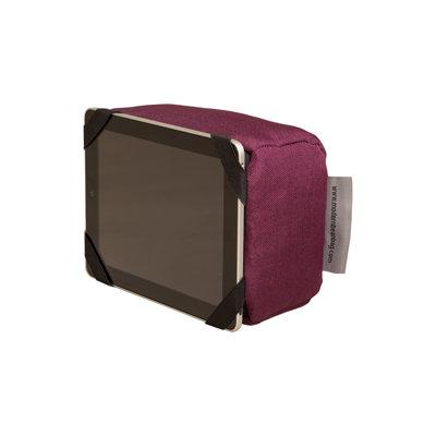 Modern Bean Bag Tablet Holder Accessory | 7 H x 5 W in | Wayfair MBB2988P - The Travel Buddy - Purple