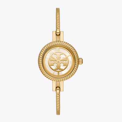 Tory Burch Reva Bangle Watch Gift Set, Gold-Tone Stainless Steel/Multi-Color, 29 MM