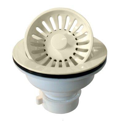 Westbrass Push-Pull Style Kitchen Sink Basket Strainer, Polyester in White/Black | 2.75 H in | Wayfair D2143P-65