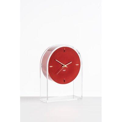 Kartell Air du Temps Tabletop Clock Plastic/Acrylic in Red | 12 H x 8.5 W x 3 D in | Wayfair 1931/10