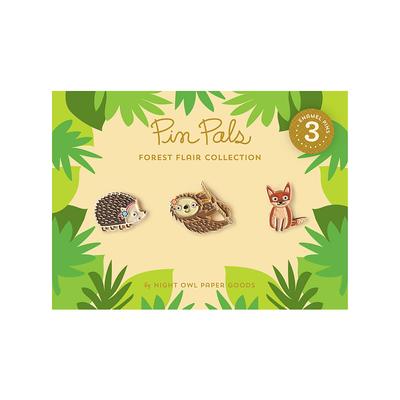 Night Owl Paper Goods Brooches and Pins - Forest Flair Enamel Pin Set