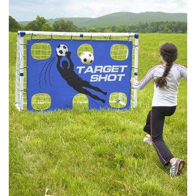 Hearthsong Goal for It 3-in-1 Trainer Goal Soccer Equipment Plastic in Blue/White, Size 51.0 H x 72.0 W x 36.0 D in | Wayfair 731201