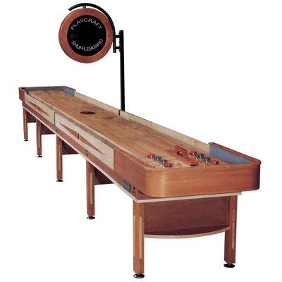 Playcraft Telluride Shuffleboard Table Solid Wood/Manufactured Wood in Brown | 33 H x 31.5 W in | Wayfair Telluride Honey 22