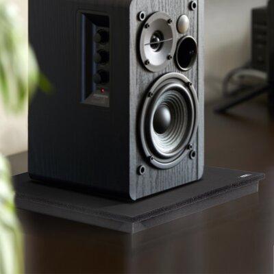 Pyle Sound Dampening Universal Speaker Riser in Black | 1.8 H x 22.5 W x 17.8 D in | Wayfair PSI12