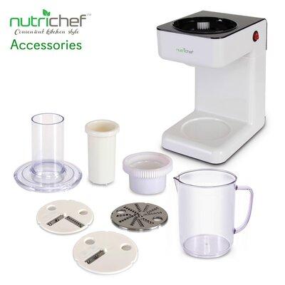 NutriChef Electric Food Spiralizer, Stainless Steel in White | 14.5 H x 5.9 W x 7.9 D in | Wayfair PKESPR26