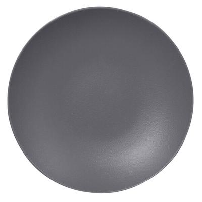RAK Porcelain NFBUBC26GY Neo Fusion 10 1/4" Stone Gray Porcelain Deep Coupe Plate - 12/Case