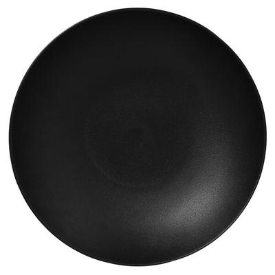 RAK Porcelain NFBUBC26BK Neo Fusion 10 1/4" Volcano Black Porcelain Deep Coupe Plate - 12/Case