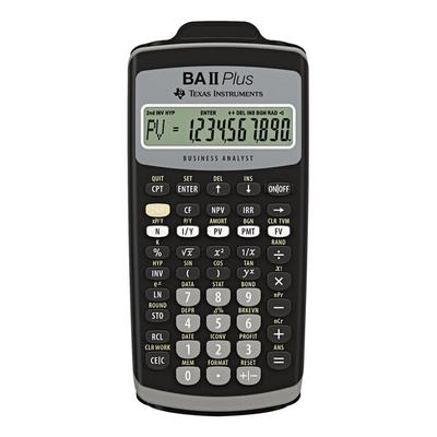 Texas Instruments BA II PLUS 10-Digit LCD Financial Calculator