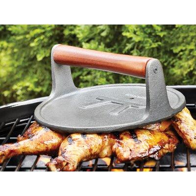 Outset Grill Press Cast Iron in Gray, Size 3.0 H x 8.0 W x 8.0 D in | Wayfair Q112