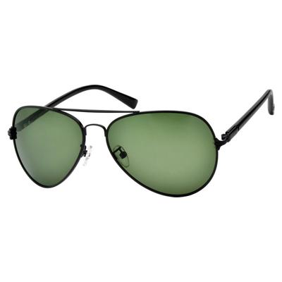 Zenni Men's Aviator Sunglasses Black Full Rim Frame