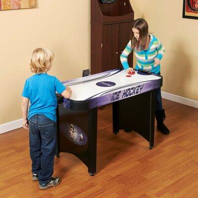Hathaway Games Hat Trick 54" 2 -Player Air Hockey Table w/ Manual Scoreboard Manufactured Wood in Brown/Indigo, Size 31.0 H x 54.0 W x 24.0 D in