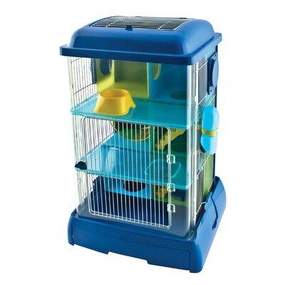 Tucker Murphy Pet™ Chaye Critter Universe AvaTower Hamster Habitat Acrylic/Plastic (lightweight & chew-proof) in Blue/Green/Yellow | Wayfair