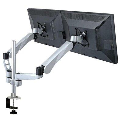 Cotytech Height Adjustable 2 Screen Desk Mount in Gray | 19.6 H x 65.6 W in | Wayfair DM-CDSA5-C