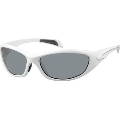 Zenni Women's Sunglasses White Plastic Full Rim Frame