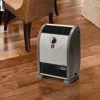 Lasko Portable 1,500 Watt Electric Fan Compact Heater in Gray, Size 14.96 H x 11.8 W x 7.28 D in | Wayfair 5812