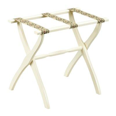 Gate House Furniture Folding Wood Luggage Rack Wood in White, Size 20.0 H x 23.0 W x 13.0 D in | Wayfair 1406pp