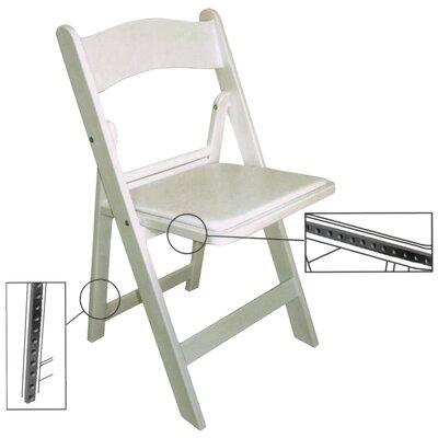 McCourt Manufacturing Gladiator Padded Folding Chair Plastic/Resin/Metal in White | 34.5 H x 17.5 W x 17.5 D in | Wayfair 77100