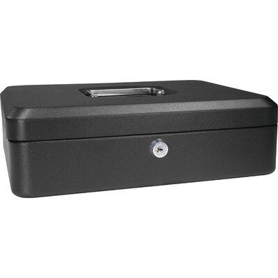 Barska Large Cash Tray w/ Key Lock in Black | 3.54 H x 12 W x 9.45 D in | Wayfair CB11834