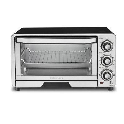 Cuisinart 0.5 Cu. Ft. Toaster Oven Broiler Steel in Black/Gray | 7.9 H x 15.9 W x 11.8 D in | Wayfair TOB-40