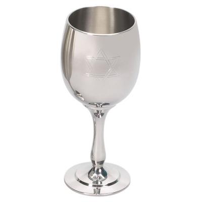 Israel Giftware Design Pewter Kiddush Cup Pewter in Gray, Size 5.25 H in | Wayfair PG-38