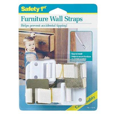 Safety 1st Furniture Anti-Tip Straps Plastic in White | 7.63 H x 5.63 W x 1.5 D in | Wayfair 11014