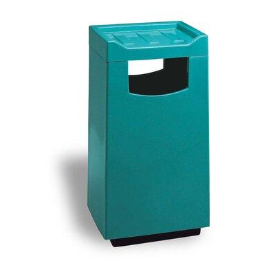 Allied Molded Products Melbourne Food Court Receptacle 30 Gallon Trash Can Fiberglass in Red | 40 H x 20 W x 20 D in | Wayfair 77C-2040FC-PD-12