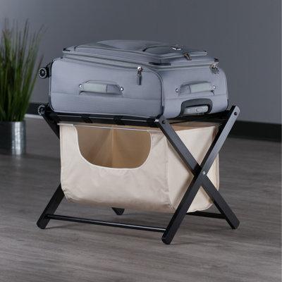 Winsome Folding Wood Luggage Rack Wood in Brown | 20 H x 26.54 W x 18.66 D in | Wayfair 92535