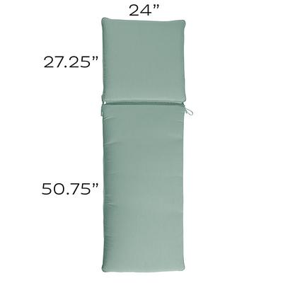 Replacement Chaise Cushion - 24x78 - Fast Dry, Canvas Navy Sunbrella - Ballard Designs Canvas Navy Sunbrella - Ballard Designs